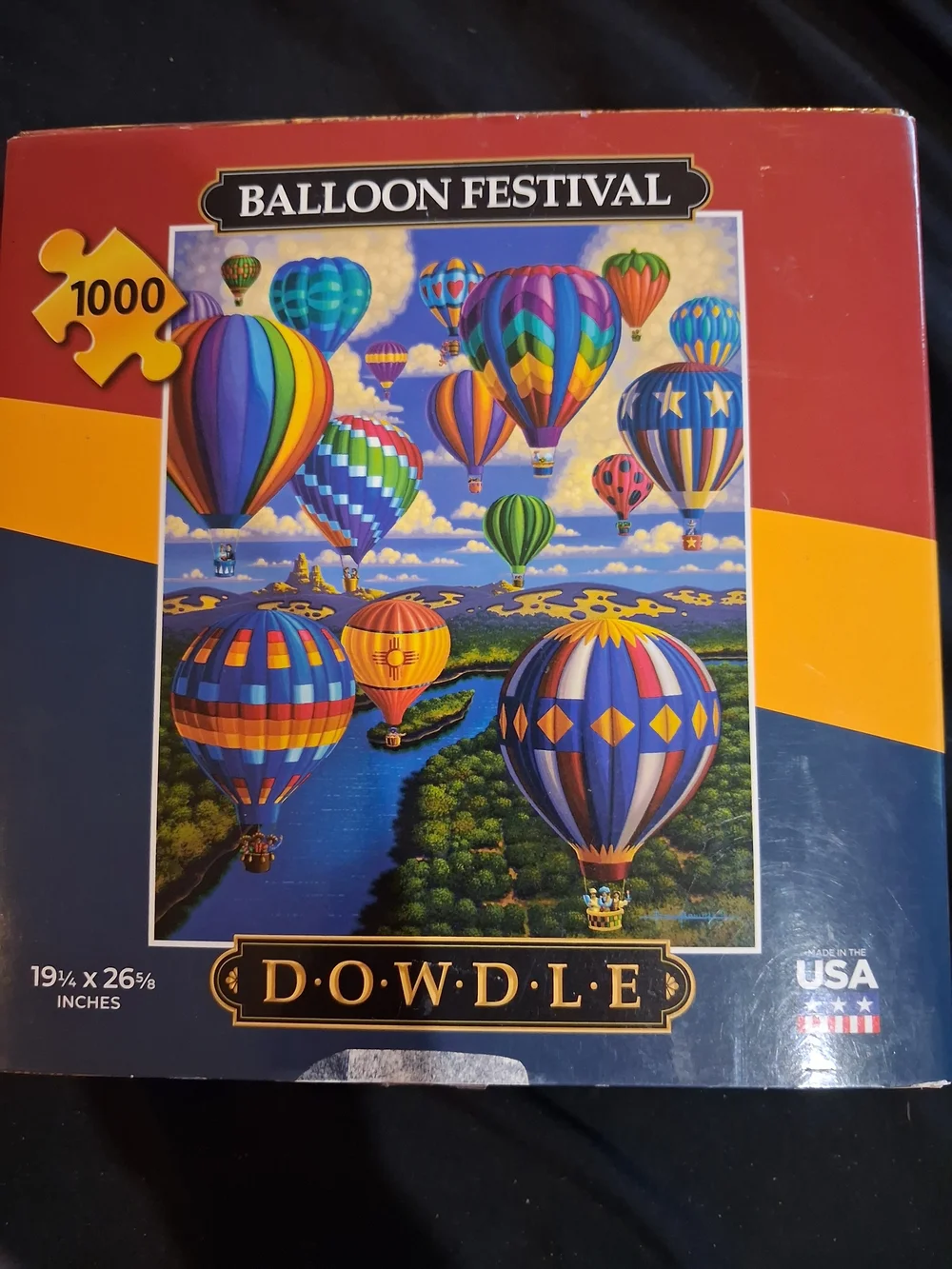 Balloon Festival 1000-Piece Jigsaw Puzzle – Colorful Hot Air Balloons